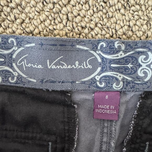 Gloria Vanderbilt Mid Rise Utility Straight Pants US Women's 8 - Picture 3 of 7